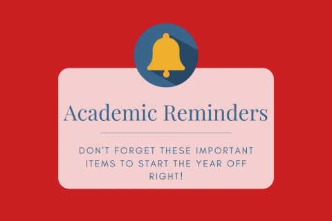 Academic reminders