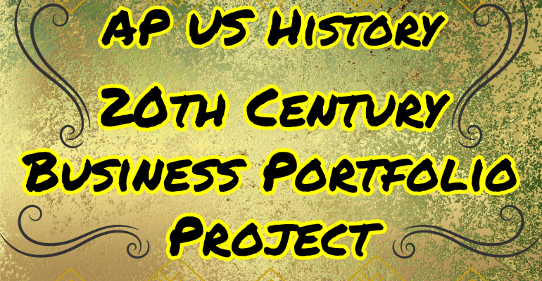 Thumbnail APUSH 20th Century Portfolio
